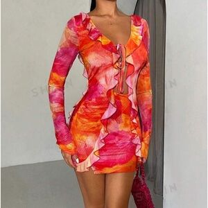 Mesh Multicolor Dress
